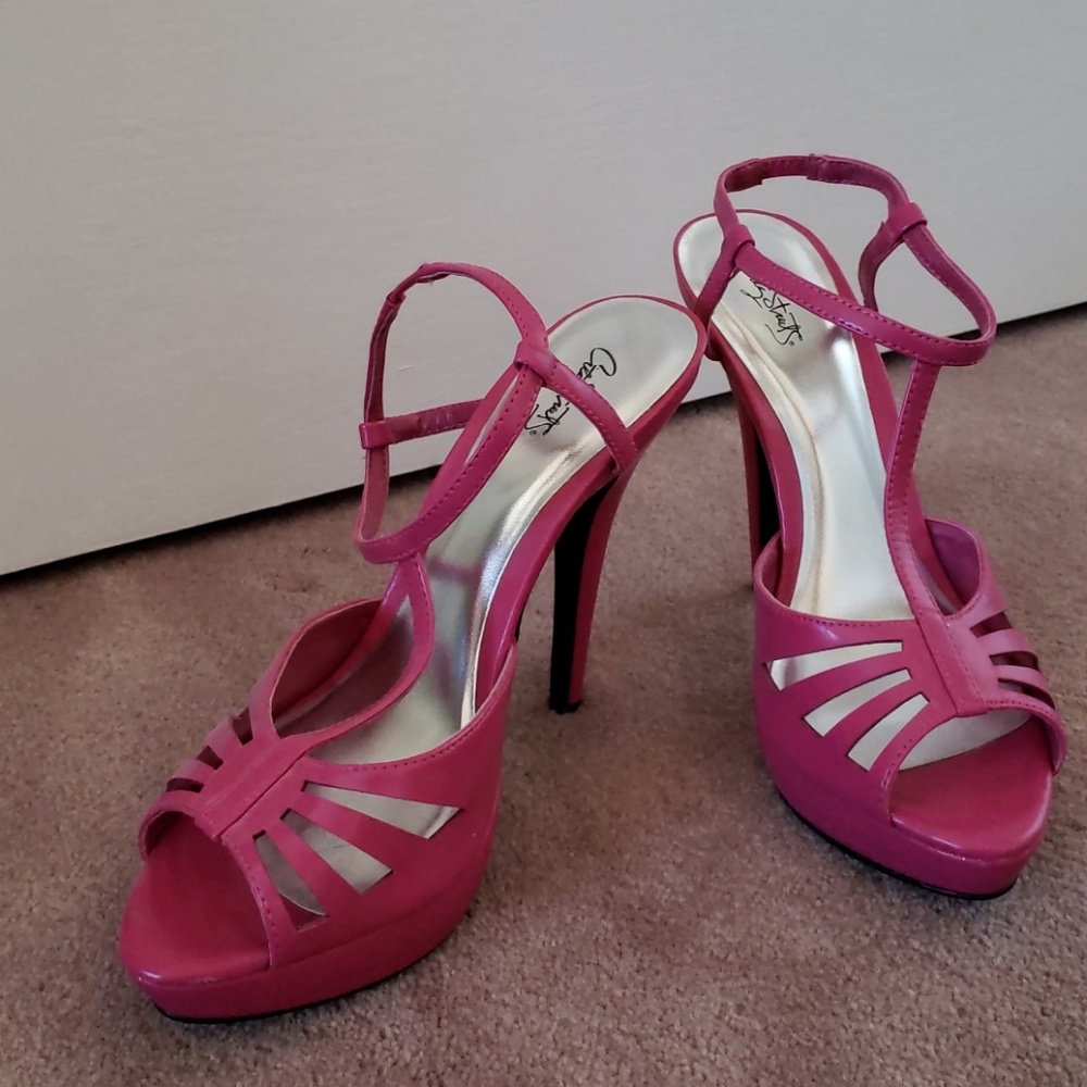 Pink Summer Heels size 8.5M